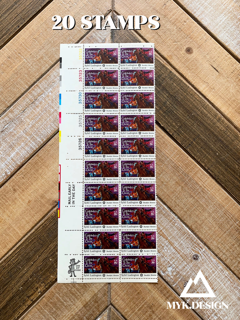 Sybil Ludington Youthful Heroine: Contributors to the Cause 20 U.S. Postage Stamps | Face Value 8 Cents | 1975 | Scott 1559