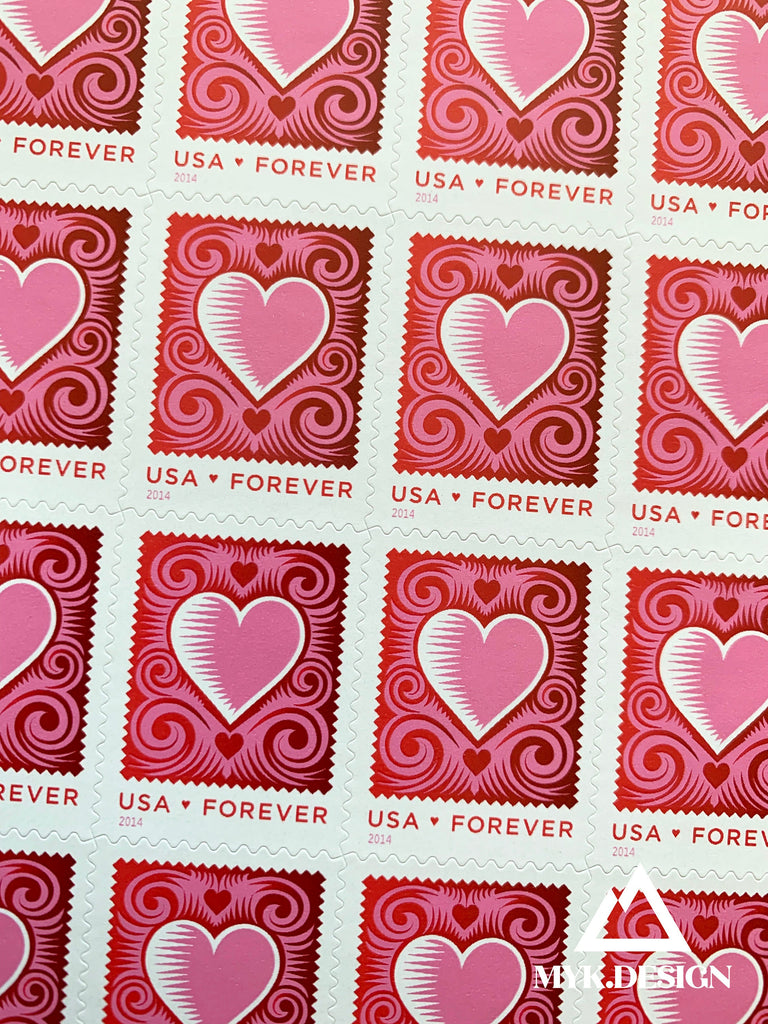 Hearts of Love Postage Stamps  Postage stamp design, Postage stamps, Love  stamps