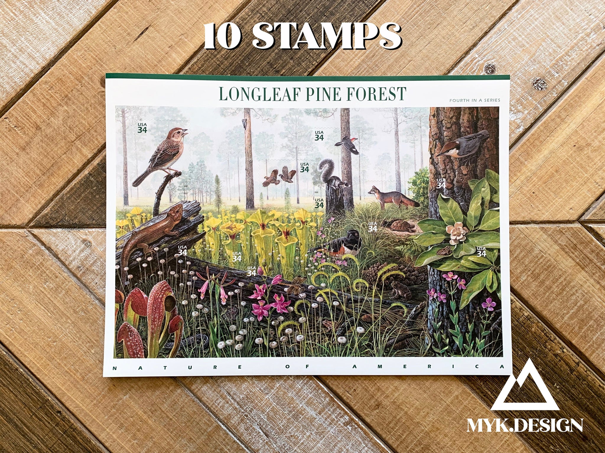Longleaf Pine Forest Stamps