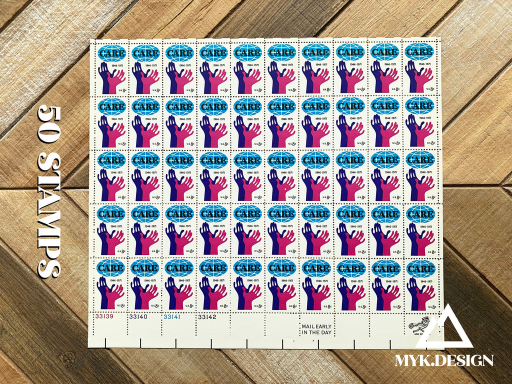 CARE Cooperative for American Relief Everywhere 50 U.S. Postage Stamps | Face Value 8 Cents | 1971 | Scott 1439