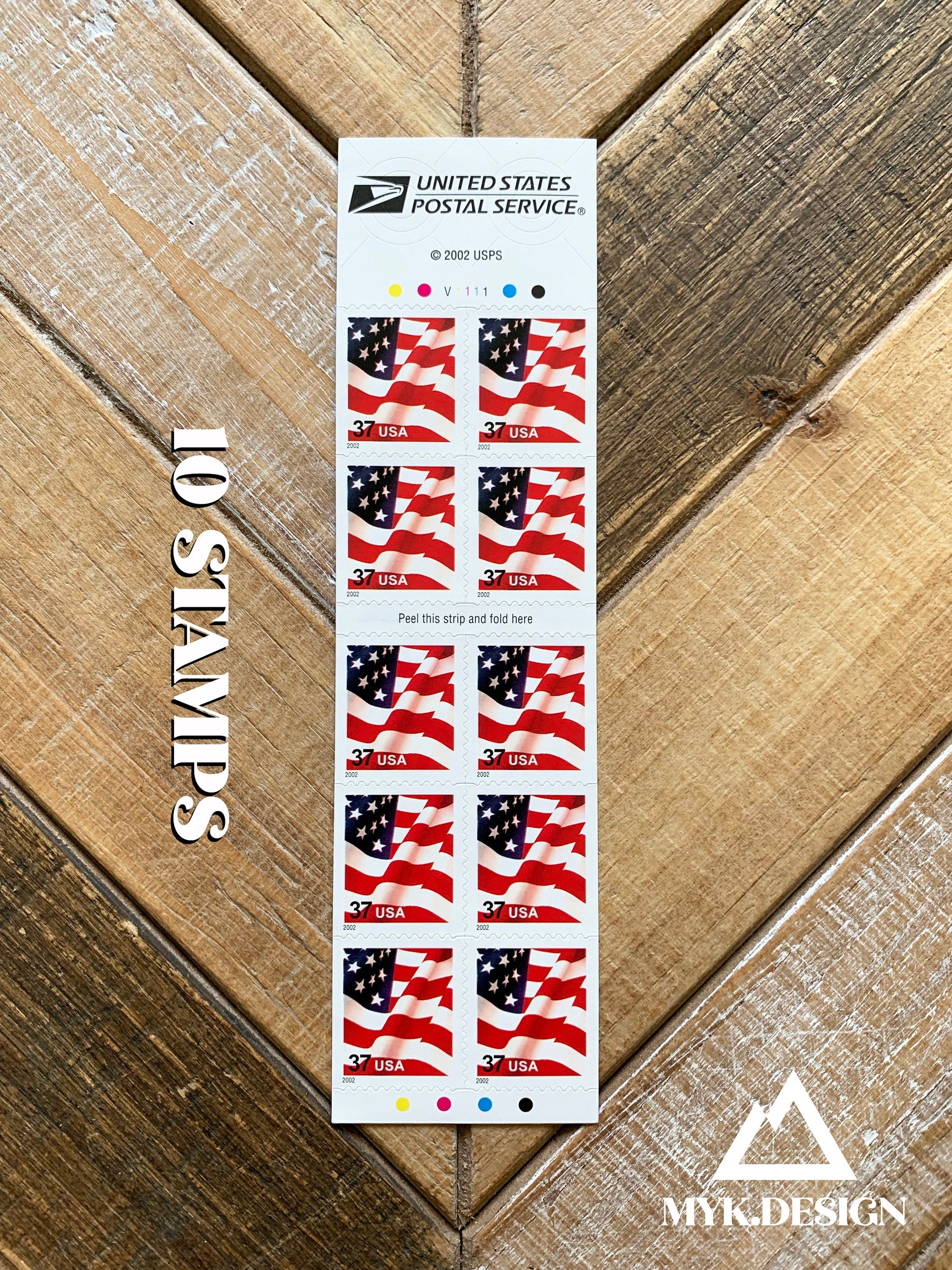 American Flag U.S. Postage Stamps | Face Value 37 Cents | 2002