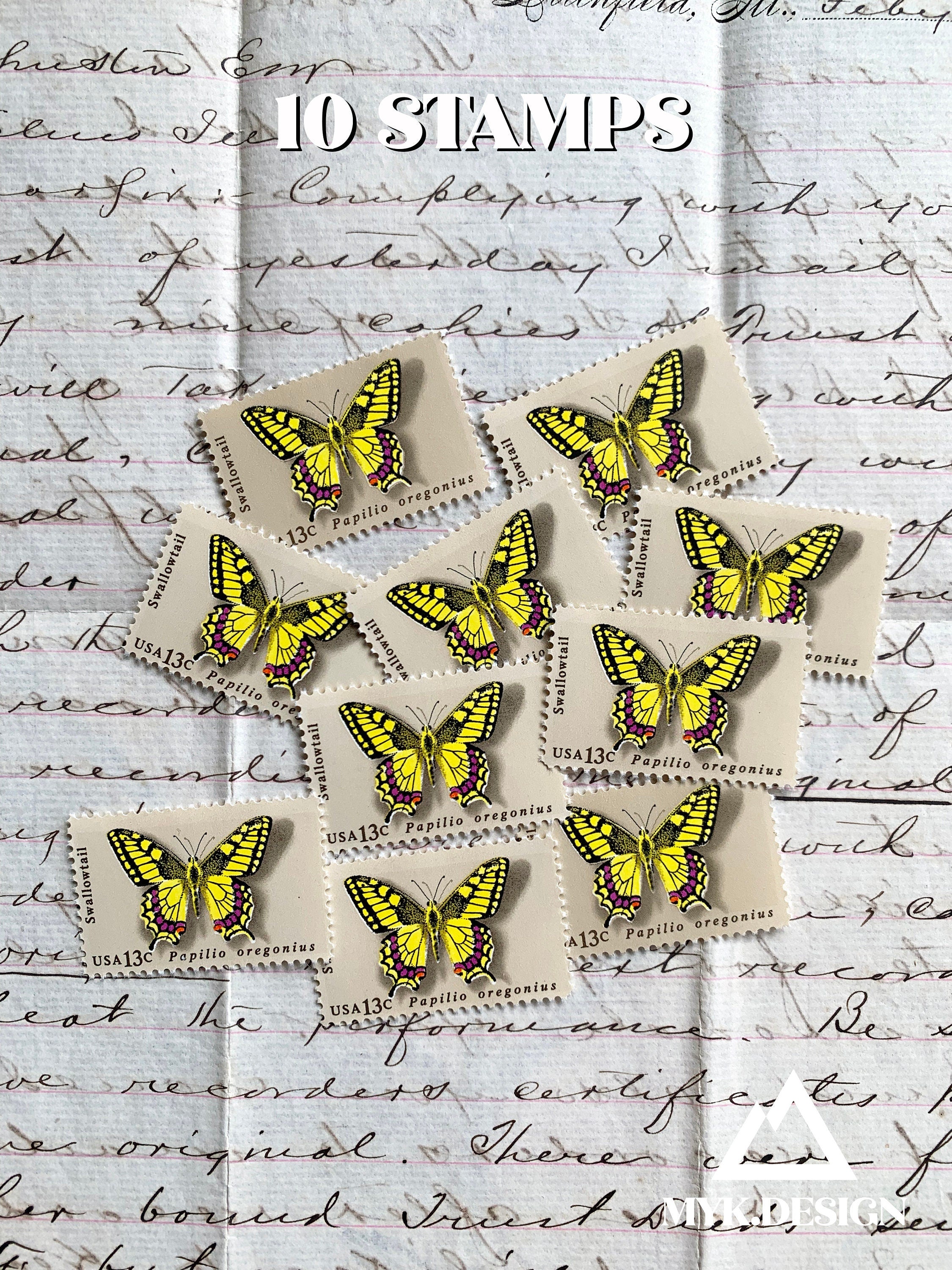 13c Swallowtail Butterfly Stamps - Pack of 10